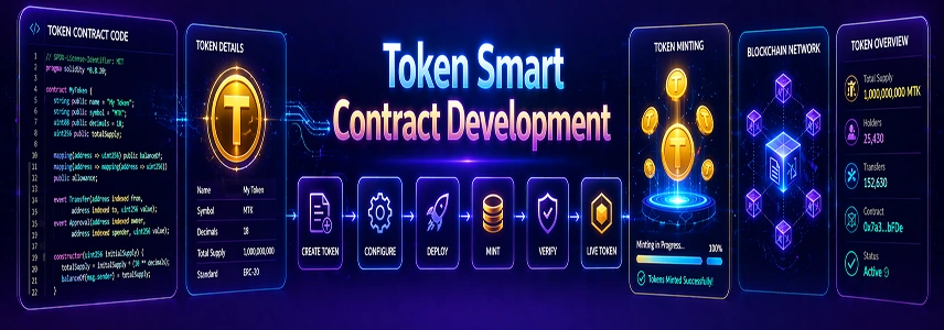ERC-20 ERC-721 and ERC-1155 token development